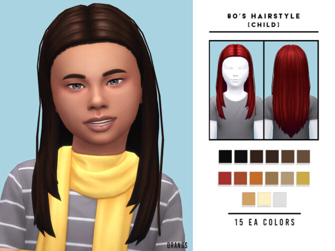 80’s Hairstyle Child by OranosTR at TSR