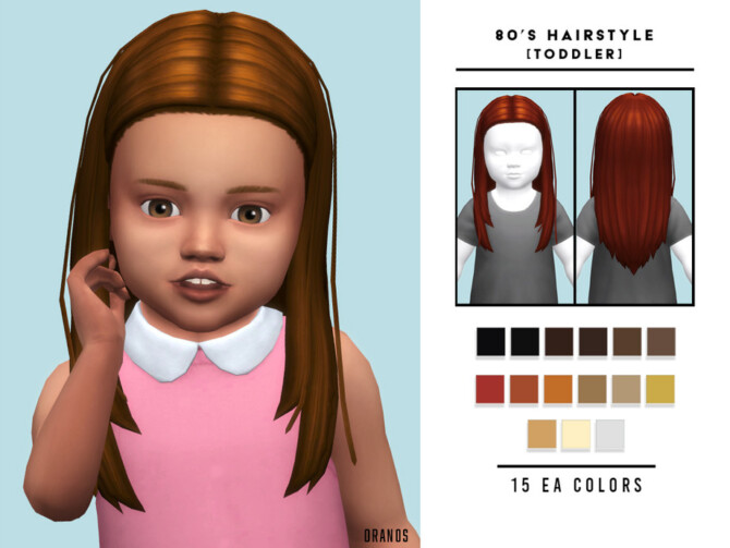 80’s Hairstyle Toddler by OranosTR at TSR