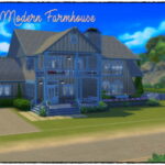 A-Framed Modern Farmhouse by Wykkyd at Mod The Sims 4