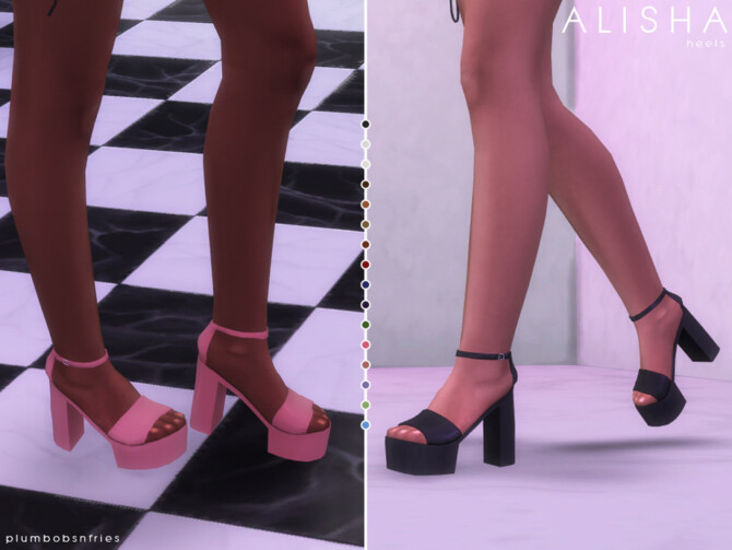 ALISHA heels by Plumbobs n Fries at TSR