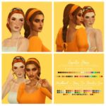 AMELIE cute braided hairstyle at Candy Sims 4