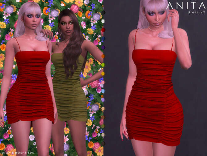 ANITA dress v2 by Plumbobs n Fries at TSR