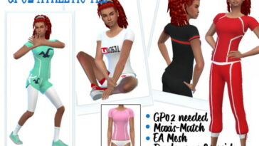 ATHLETIC TEE at Sims4Sue