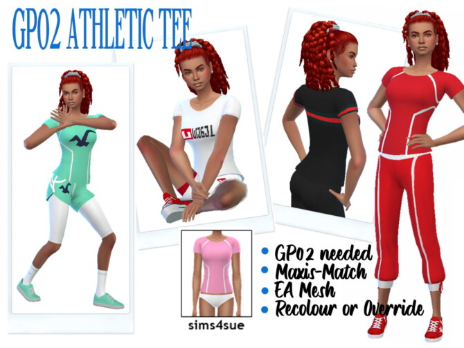 ATHLETIC TEE at Sims4Sue