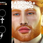 AU EARRING + PIERCING N001 at REDHEADSIMS