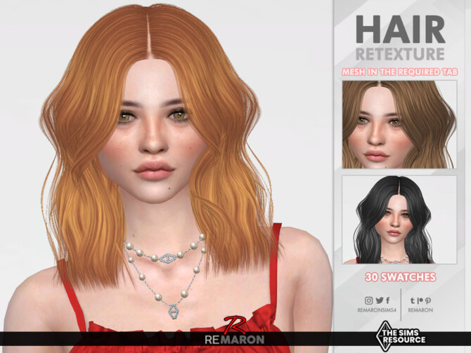 Abigail Hair Retexture by remaron at TSR