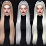 Ada Hair with acc scrunchie + Hallie and Alivia Hairs at Phoenix-Sims