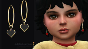 Adalind earrings for toddlers by sugar owl at TSR