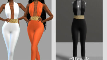 Adel jumpsuit by akaysims at TSR