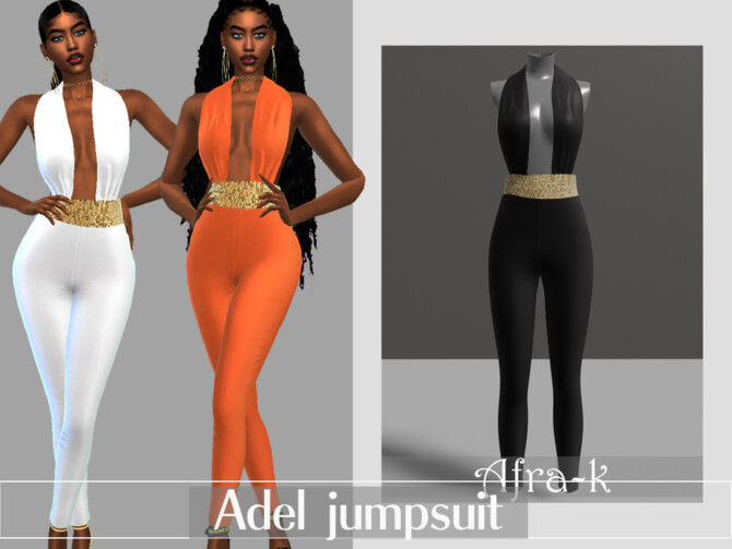 Adel jumpsuit by akaysims at TSR