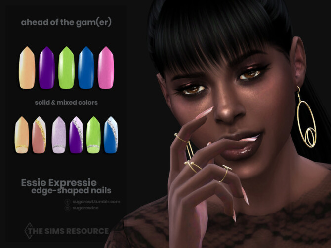 Ahead Of The Gamer | Essie Expressie edge nails by sugar owl at TSR