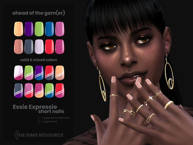 Ahead Of The Gamer | Essie Expressie short nails by sugar owl at TSR