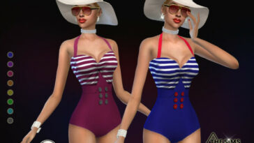 Albio swimsuit by jomsims at TSR