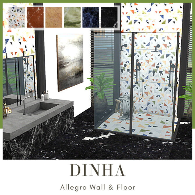 Allegro: Wall & Floor | 6 Swatches at Dinha Gamer