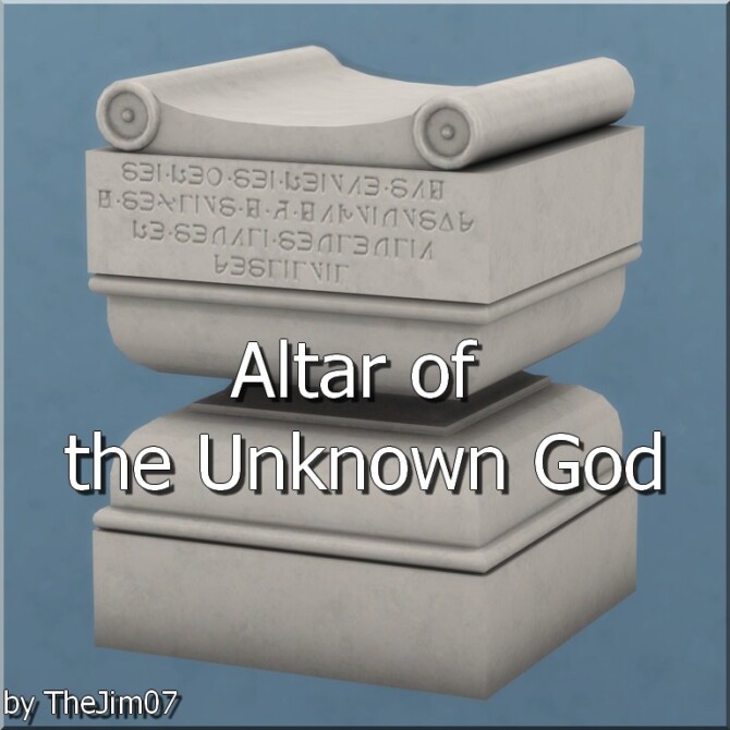 Altar of the Unknown God by TheJim07 at Mod The Sims 4