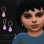 Amadeya earrings for toddlers by sugar owl at TSR