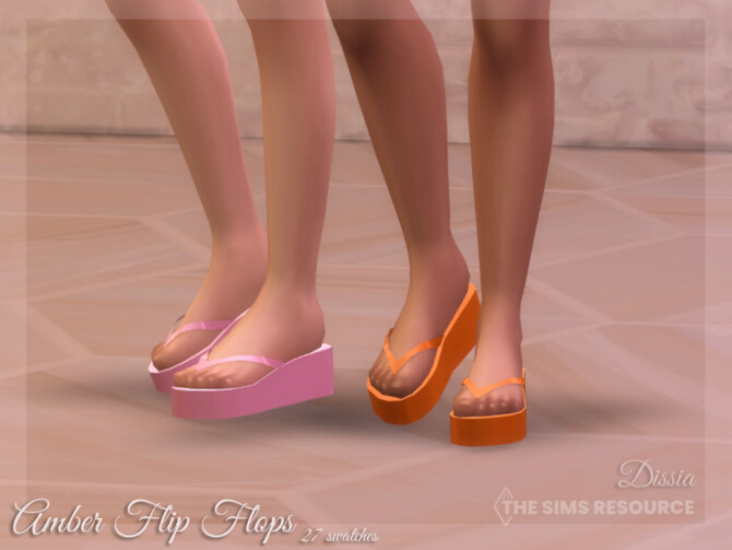 Amber Flip Flops by Dissia at TSR