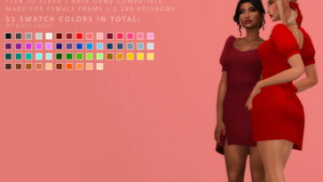 Amora Dress at Candy Sims 4