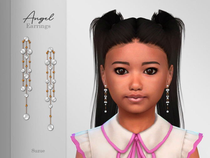 Angel Earrings Child by Suzue at TSR