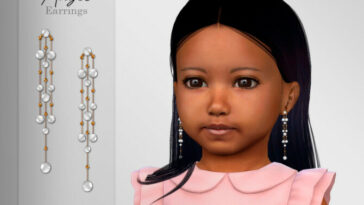 Angel Earrings Toddler by Suzue at TSR