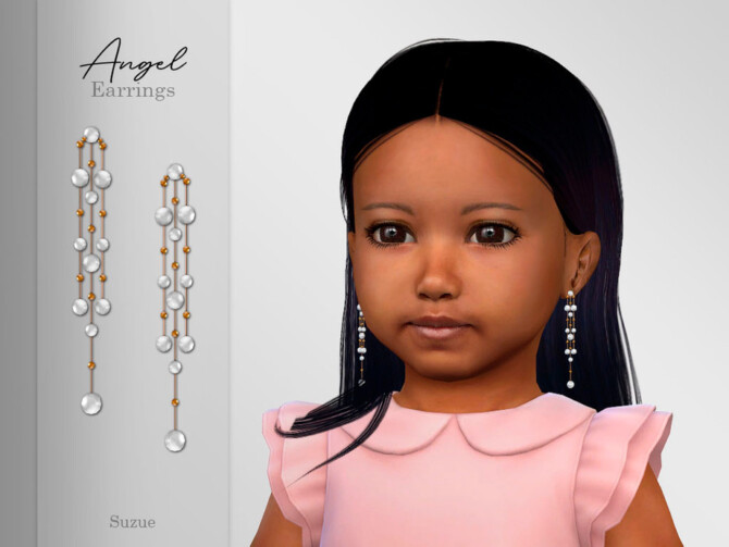 Angel Earrings Toddler by Suzue at TSR