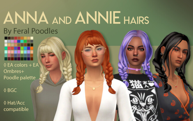 Anna and Annie Hairs at Feral Poodles