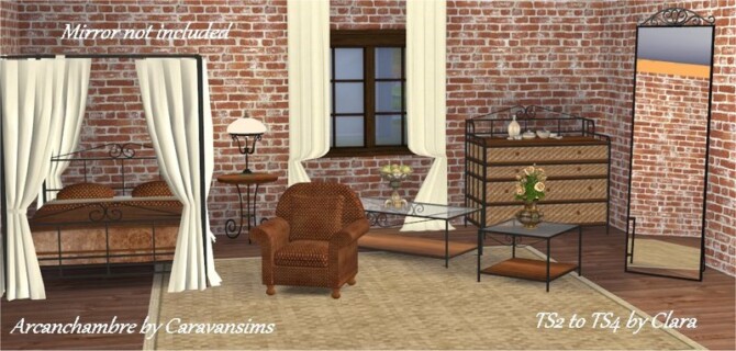 ArcanChambre by Caravansims TS2 to TS4 by Clara at All 4 Sims