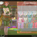 Arcane Illusion Herbolaria Fairy Costume by DanSimsFantasy at TSR