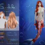 Arcane Illusion Long curly hairstyle for mermaid by S-Club at TSR