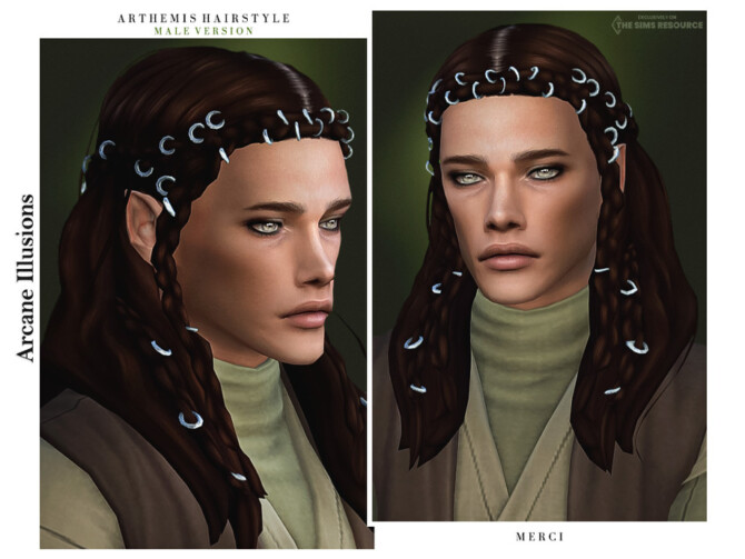 Arcane Illusions Arthemis Hairstyle for Male by -Merci- at TSR