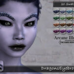 Arcane Illusions Dragons Eyebrows by tatygagg at TSR