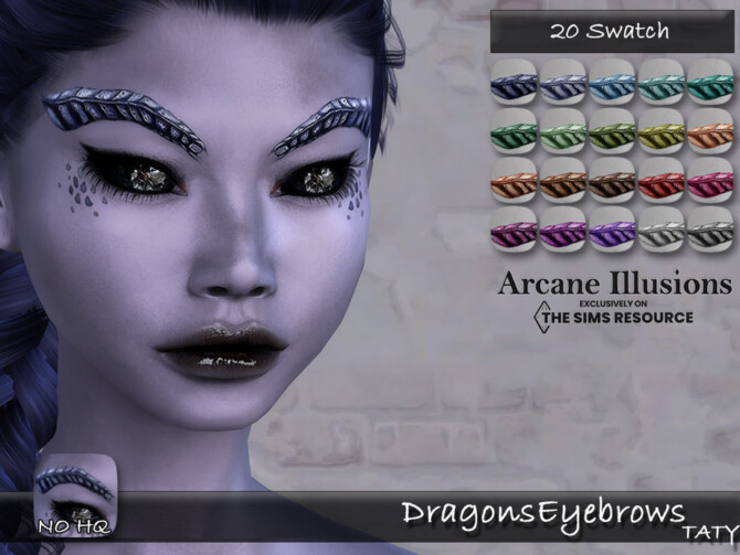 Arcane Illusions Dragons Eyebrows by tatygagg at TSR