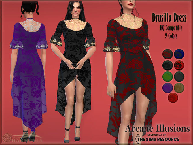 Arcane Illusions Drusilla Dress by Harmonia at TSR