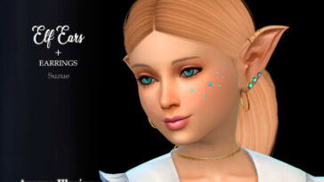 Arcane Illusions Elf Ears + Earrings Child by Suzue at TSR