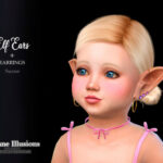 Arcane Illusions Elf Ears + Earrings Toddler by Suzue at TSR