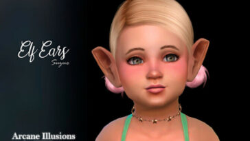 Arcane Illusions Elf Ears Toddler Set by Suzue at TSR