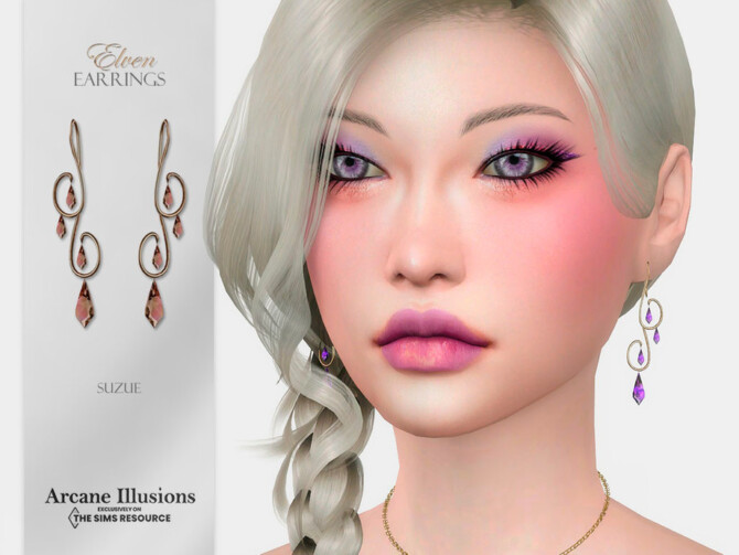 Arcane Illusions Elven Earrings by Suzue at TSR