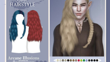 Arcane Illusions- Eowyn (Hairstyle) by JavaSims at TSR