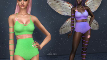 Arcane Illusions Fairy Outfit by CherryBerrySim at TSR