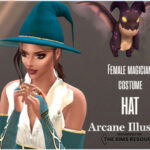 Arcane Illusions Female magician costume Hat by Sims House at TSR