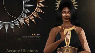 Arcane Illusions | Gold Halo crown by sugar owl at TSR