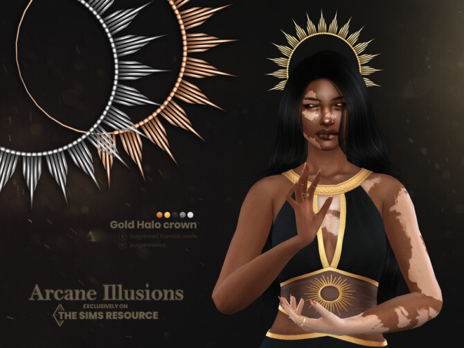 Arcane Illusions | Gold Halo crown by sugar owl at TSR