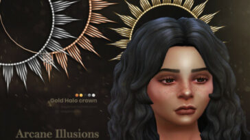 Arcane Illusions | Gold Halo crown for kids by sugar owl at TSR