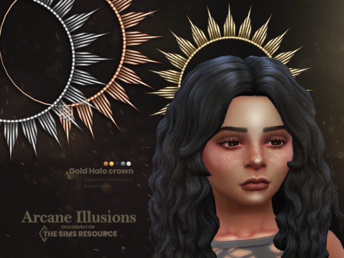 Arcane Illusions | Gold Halo crown for kids by sugar owl at TSR