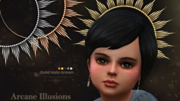 Arcane Illusions | Gold Halo crown for toddlers by sugar owl at TSR