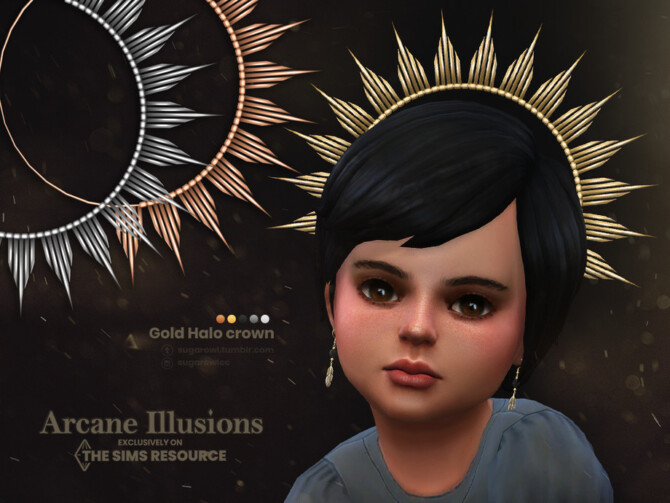 Arcane Illusions | Gold Halo crown for toddlers by sugar owl at TSR