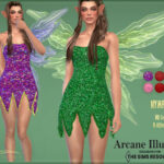 Arcane Illusions Nymph Dress by Harmonia at TSR