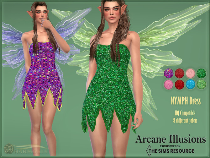 Arcane Illusions Nymph Dress by Harmonia at TSR