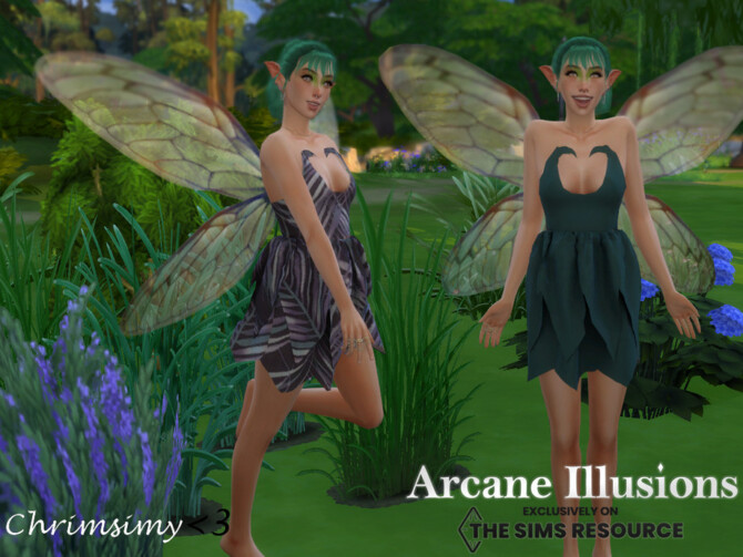 Arcane Illusions-Short Fairy Dress by chrimsimy at TSR