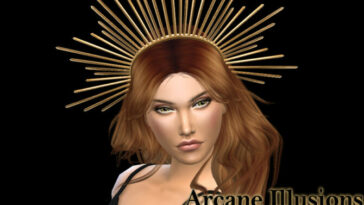 Arcane Illusions Sun halo crown by NataliS at TSR